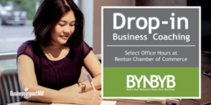 Text with photo of student says: Drop in business coaching